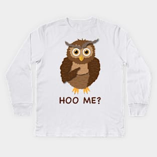 Funny Owl Kids Long Sleeve T-Shirt